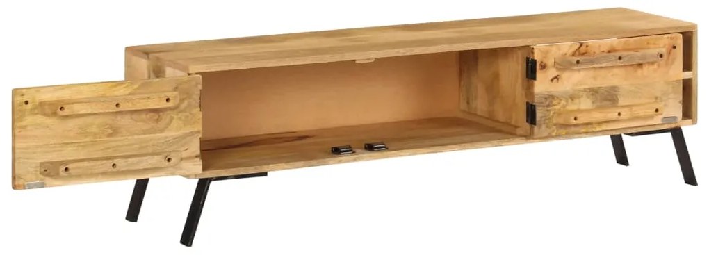 vidaXL Έπιπλο Τηλεόρασης 140 x 30 x 40 εκ. από Μασίφ Ξύλο Μάνγκο
