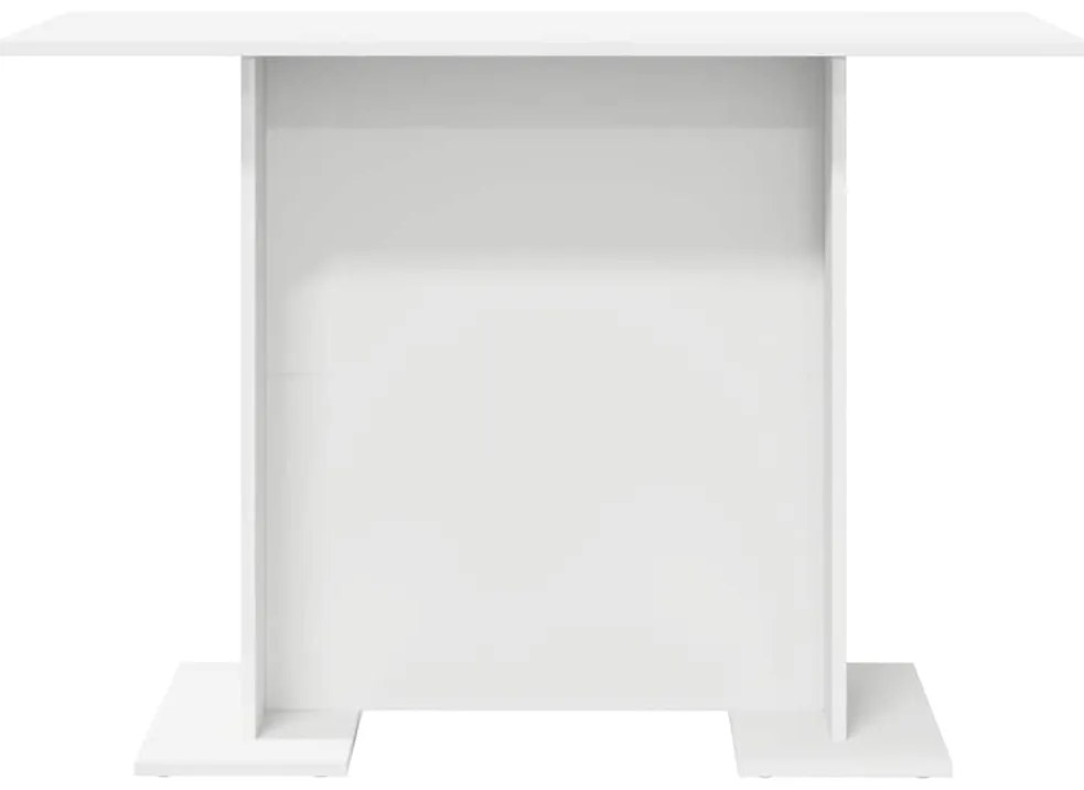 vidaXL Τραπεζαρία Λευκό 110 x 60 x 75 cm Επεξεργασμένο ξύλο
