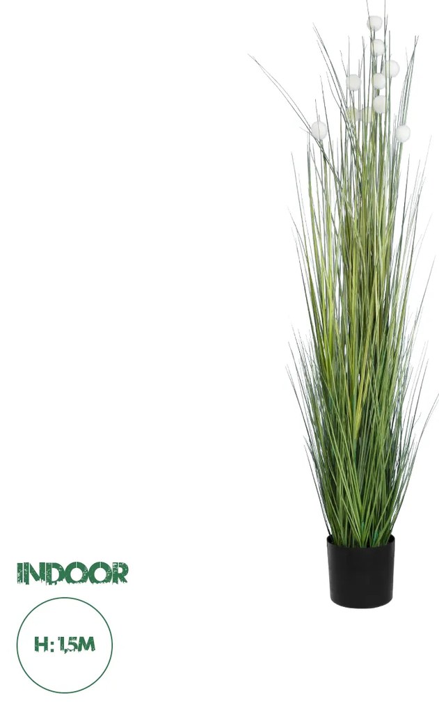 GloboStar® Artificial Garden LAGURUS GRASS 20111 Τεχνητό Διακοσμητικό Φυτό Λαγοουρά Υ150cm