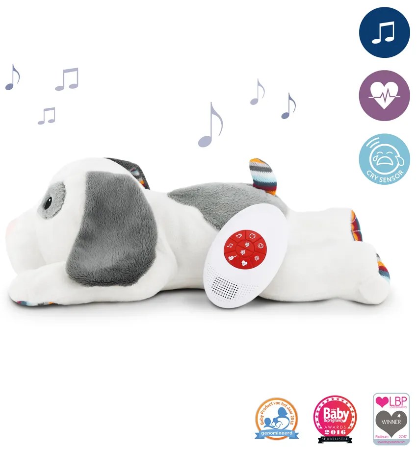 DEX Σκυλάκι ZAZU με Λευκούς Ήχους Νανουρίσματος & Χτύπους Καρδιάς