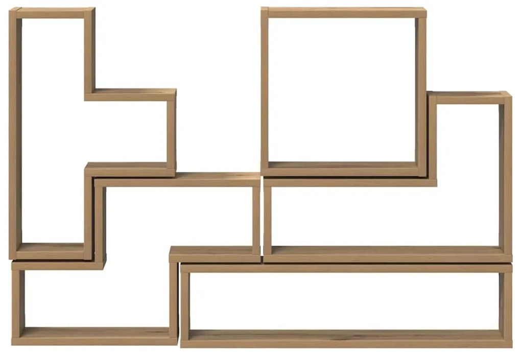 vidaXL Κύβος Τοίχου artisan δρυς 96 x 12 x 64 εκ. Επεξεργασμένο ξύλο