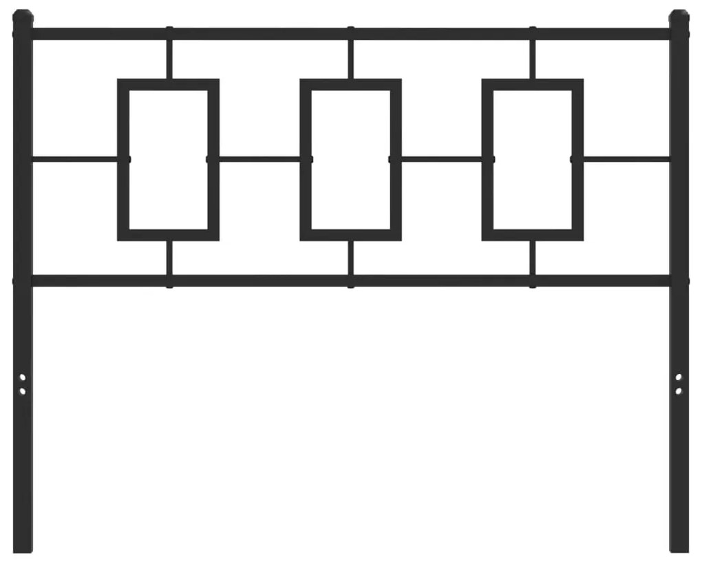 vidaXL Κεφαλάρι Μαύρο 107 εκ. Μεταλλικό