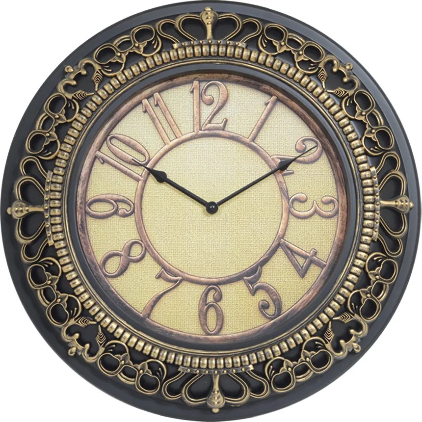Ρολόι Τοίχου ArteLibre Χρυσό Πλαστικό Φ45.5cm-14740034