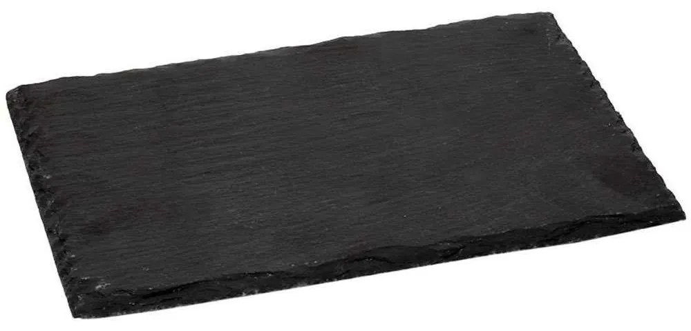 Πλατώ Σερβιρίσματος Από Πέτρα FAV108 53x32,5cm Black Espiel Rock