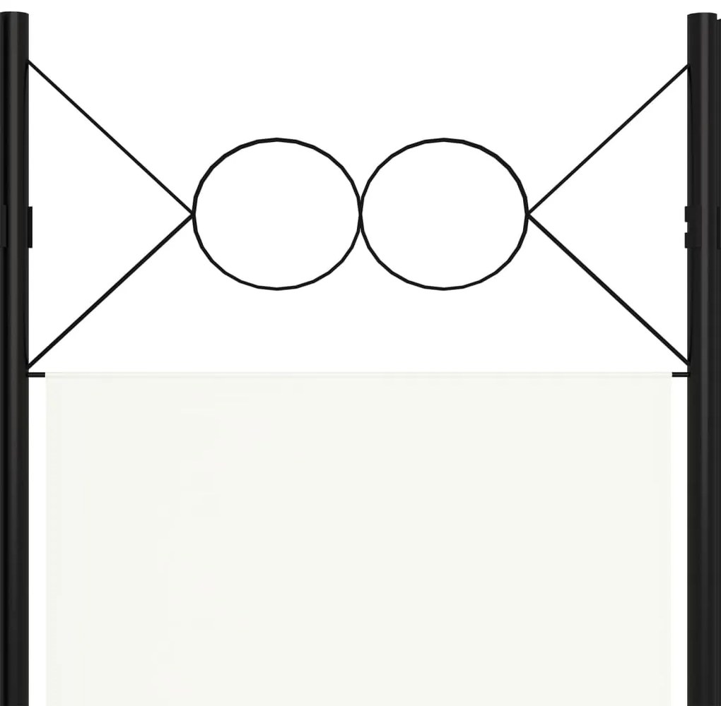 vidaXL Διαχωριστικό Δωματίου με 4 Πάνελ Λευκό 160 x 180 εκ.