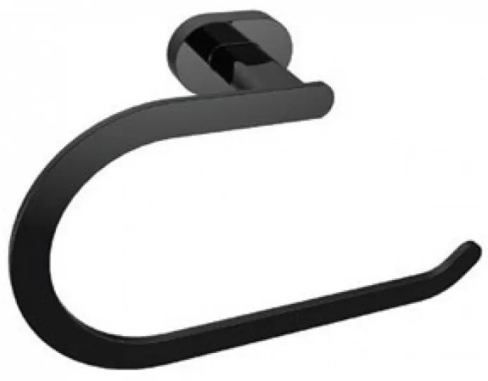 Karag New Oval MB 75060-B Πετσετοκρεμάστρα Μαύρο ματ Μπρούτζος