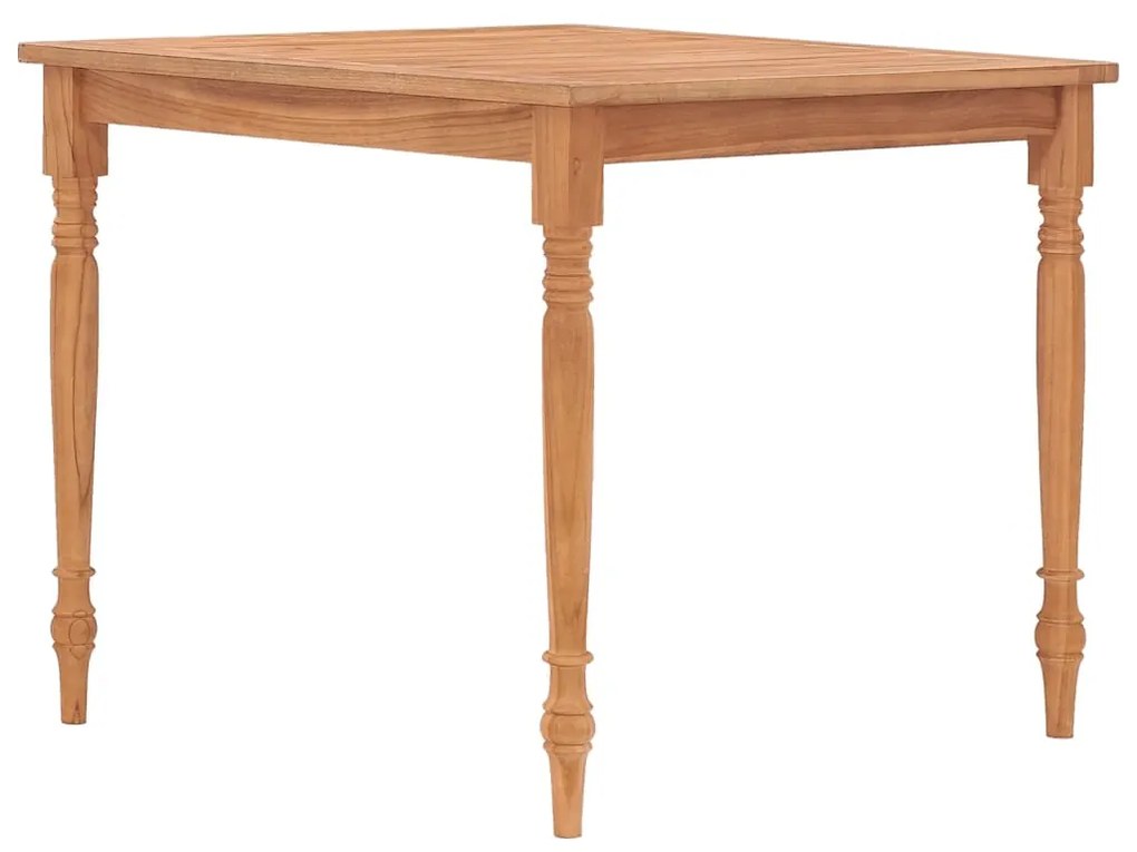 vidaXL Τραπέζι Batavia 85 x 85 x 75 εκ. από Μασίφ Ξύλο Teak