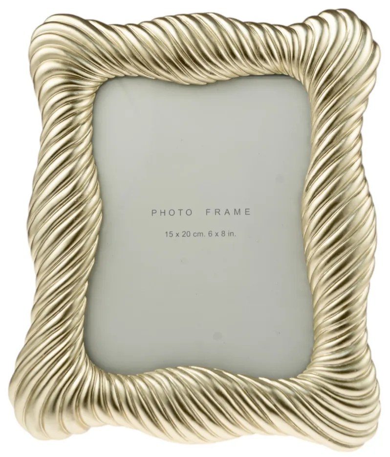 Κορνίζα Polyester Ασημί Με Γραμμές 15x20εκ. Zen Collection 25.21.51520