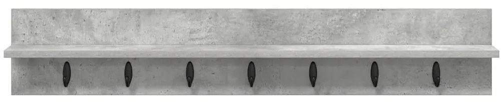 vidaXL Τοίχου Κρεμάστρα Επιτοίχιο Σκυρόδεμα Γκρι 100 x 10,5 x 18 εκ