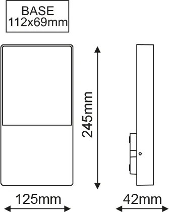 Απλίκα κήπου LED Mira Square