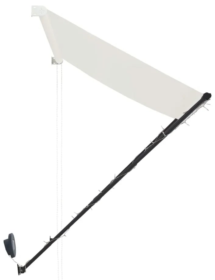 vidaXL Τέντα Συρόμενη με LED Κρεμ 100 x 150 εκ.