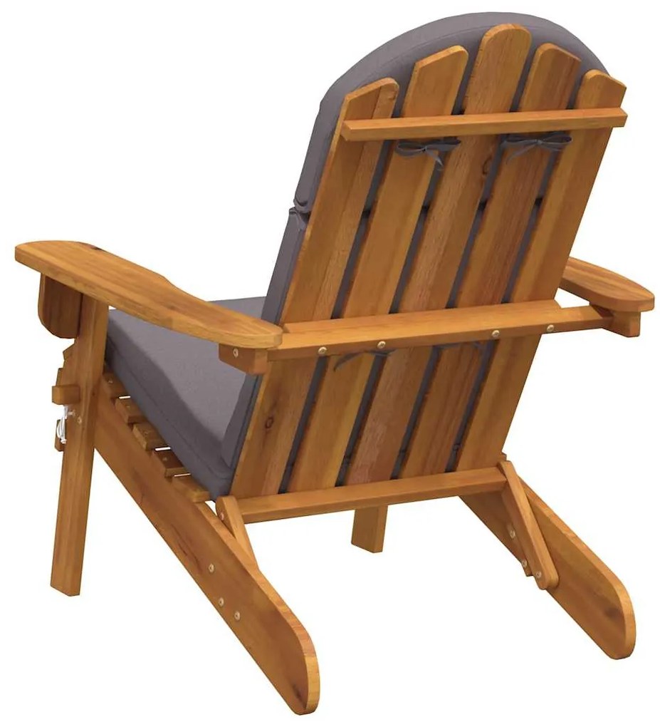 vidaXL Καρέκλα Κήπου Adirondack με Μαξιλάρια από Μασίφ Ξύλο Ακακίας