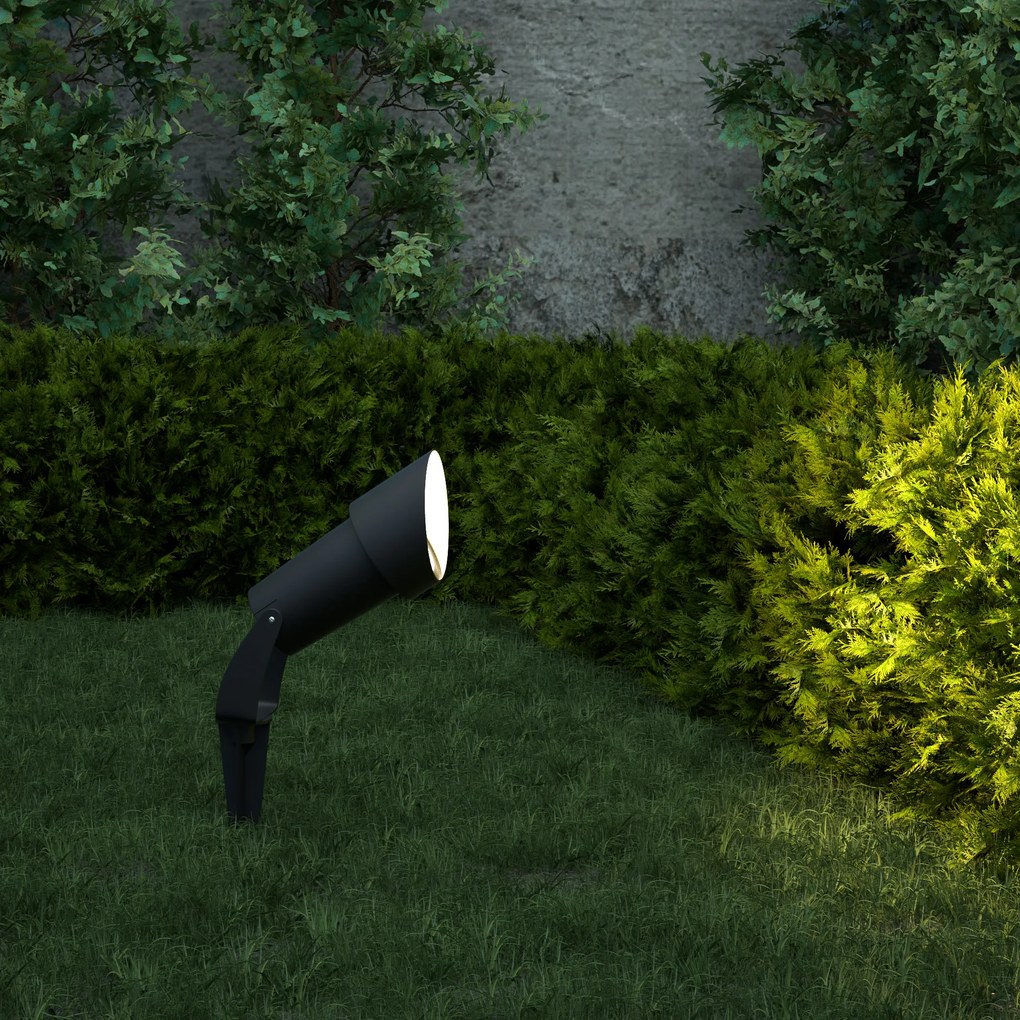 Προβολέας Shafer 1xGU10 Outdoor Spike Light Anthracite D:27cmx18cm (80600144) - ABS - 80600144