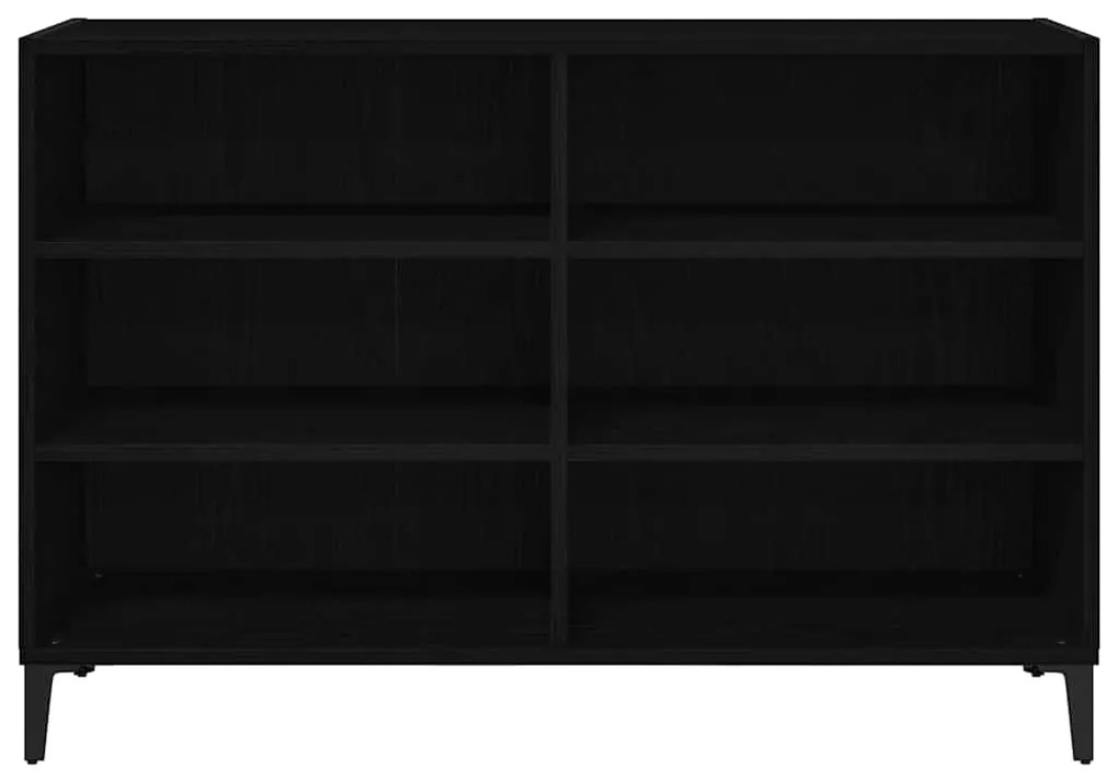 vidaXL Πλαϊνό γραφείο Μαύρο 103.5 x 35 x 70 εκ. Επεξεργασμένο ξύλο