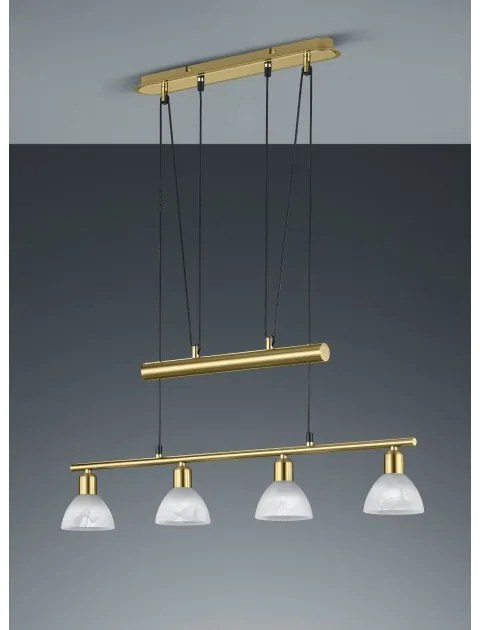 Κρεμαστό Φωτιστικό Οροφής 4xE14 LED 4,9W Ορείχαλκος Levisto 371010408 Trio Lighting-371010408-Ορείχαλκος 371010408