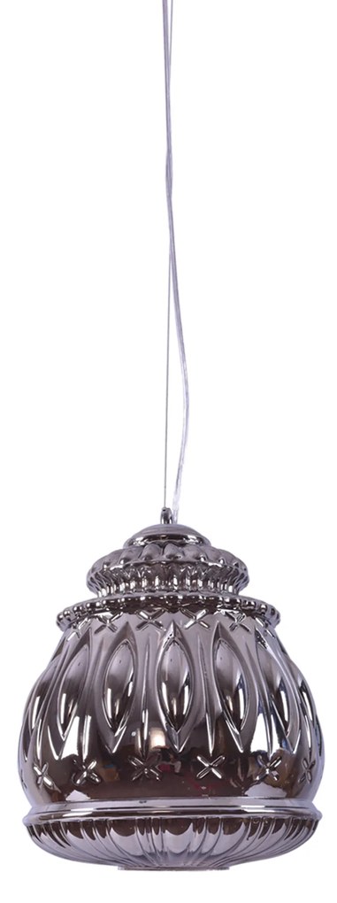 Φωτιστικό Οροφής SE4344-01b ROZA PENDANT SMOKE GLASS E4 - 77-3746 - 51W - 100W - 77-3746