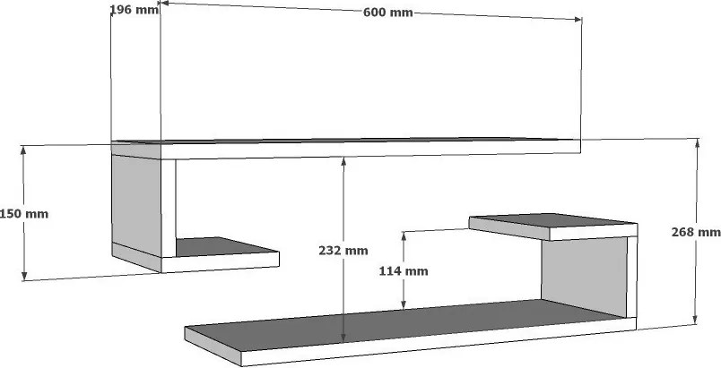 Wall Shelf Eldo - White White