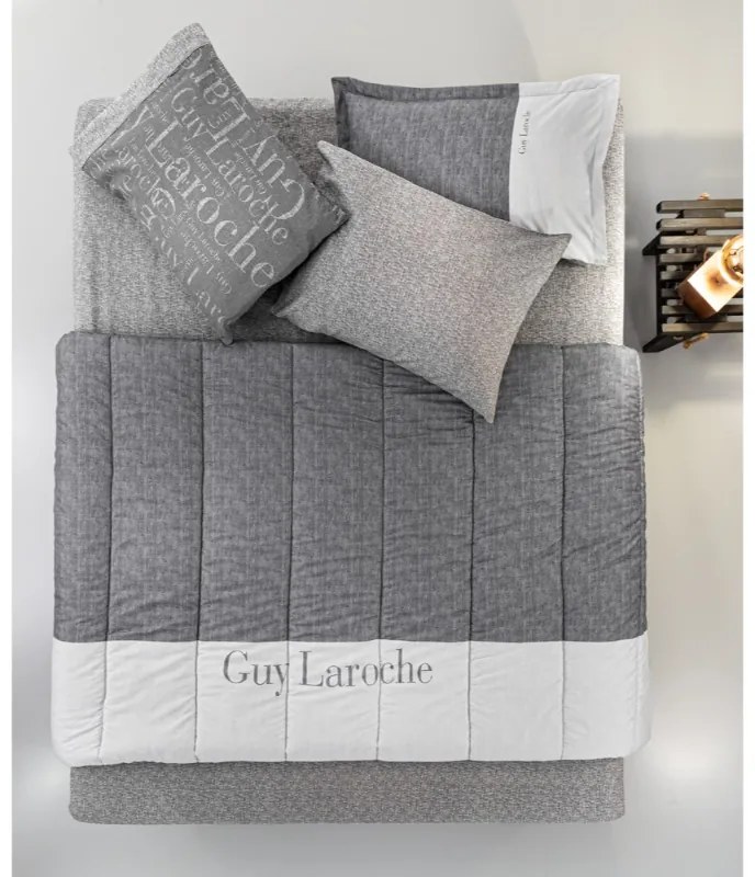 Παπλωματοθήκη Υπέρδιπλη Symbol Grey 225x245 - Guy Laroche