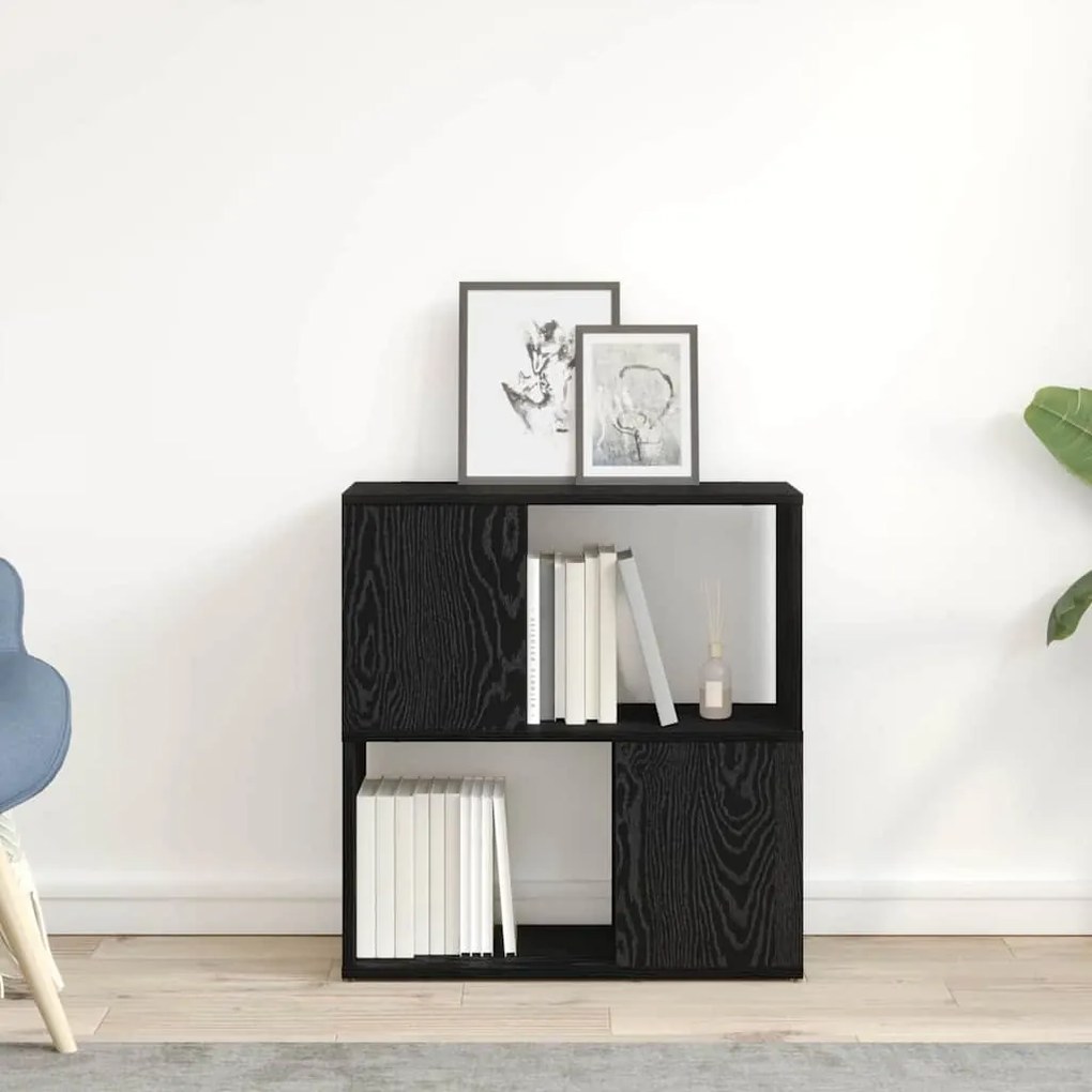 vidaXL Κέντρο ψυχαγωγίας Μαύρο 60 x 24 x 63 cm Επεξεργασμένο ξύλο