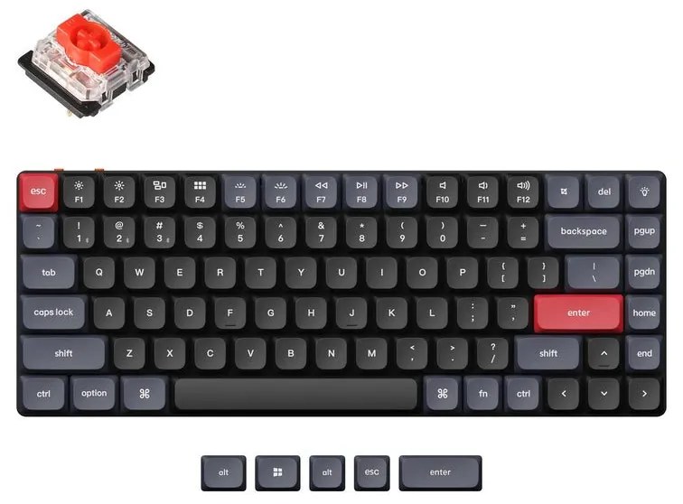 Keychron K3 Pro (K3P-B1) QMK/VIA Wireless Custom Mechanical Keyboard-Red Switch US Layout