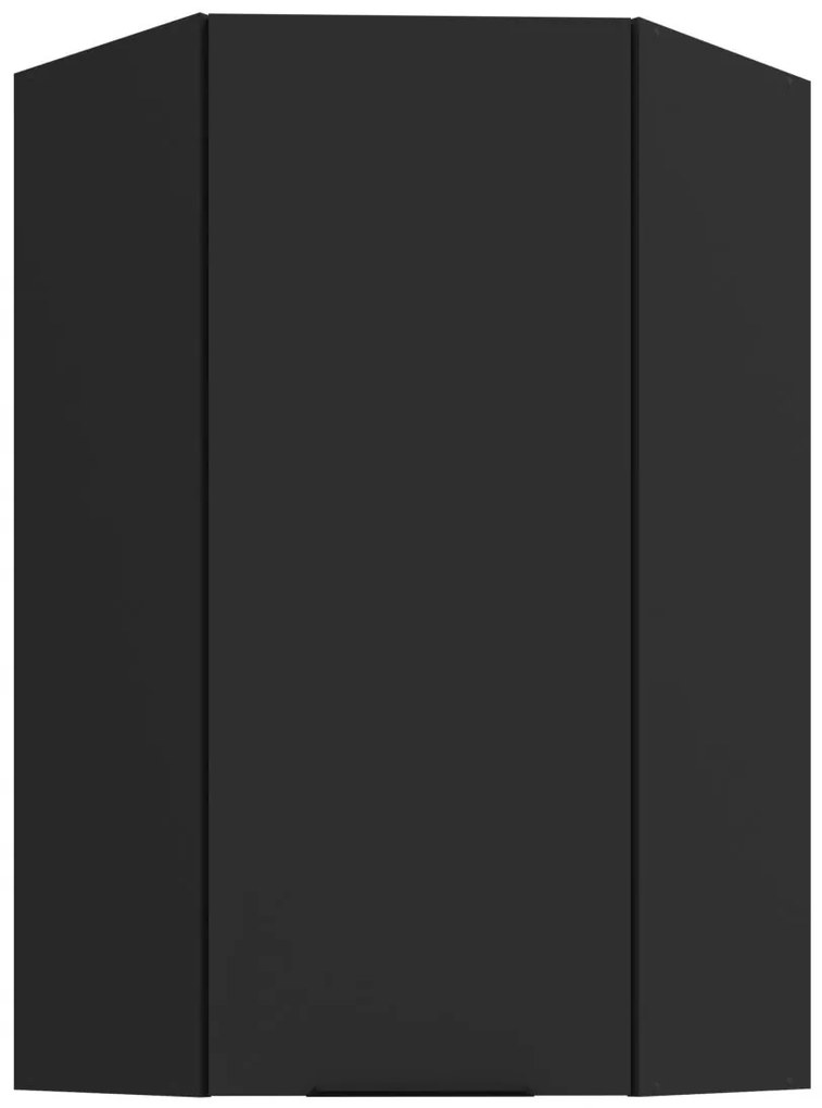 Κρεμαστό ντουλάπι γωνιακό Arianna 60x60 GN 108 1F-Μαύρο