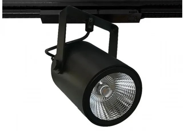 Σποτ Ράγας LED 34W Τριφασικό 3000K Φ10,6cm Tube110-R Interlight-18233-Μαύρο 18233