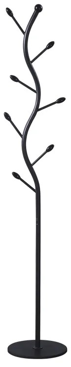 Καλόγερος Lelom pakoworld μέταλλο σε μαύρη απόχρωση Φ30x170εκ