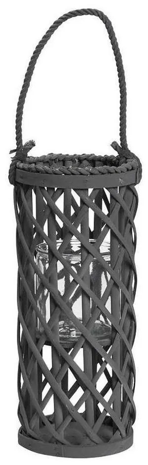 Φανάρι Κυλινδρικό LUX211 Γκρι 50x18x18cm Espiel Wood