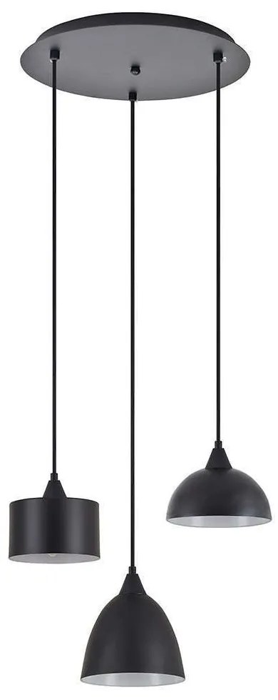 Φωτιστικό Οροφής Adept Flex 77-8955 35x35x300cm 3xE27 60W Black Homelighting
