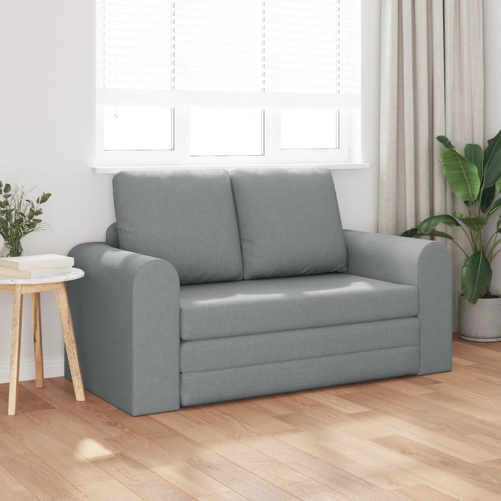 vidaXL Καναπές Κρεβάτι 2 σε 1 Ανοιχτό Γκρι 148x71x83 εκ Υφασμάτινος