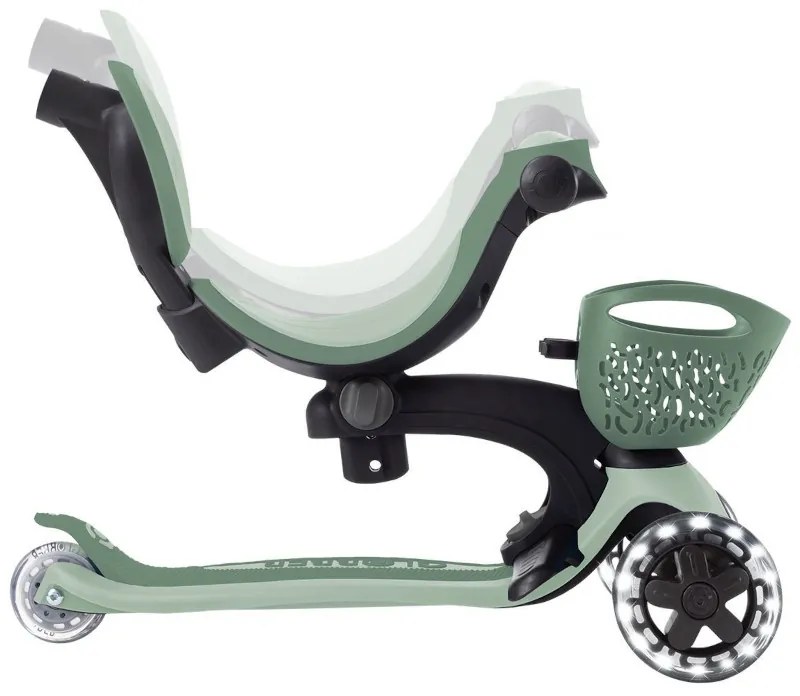 Globber Scooter Go.Up Baby Lights 360 Olive