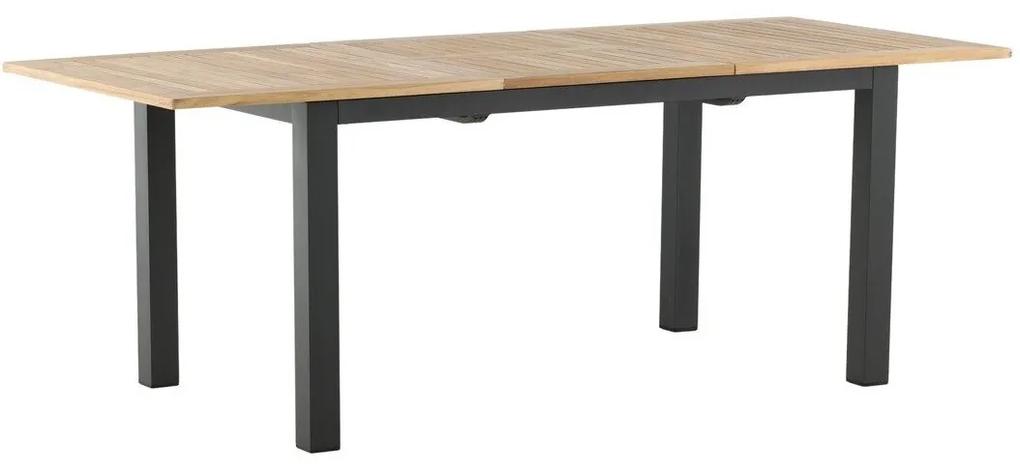 Τραπέζι εξωτερικού χώρου Dallas 2845, Ξύλο, 76x90cm, Καφέ, Μαύρο, Μέταλλο, Ξύλο: Ξύλο Teak | Epipla1.gr