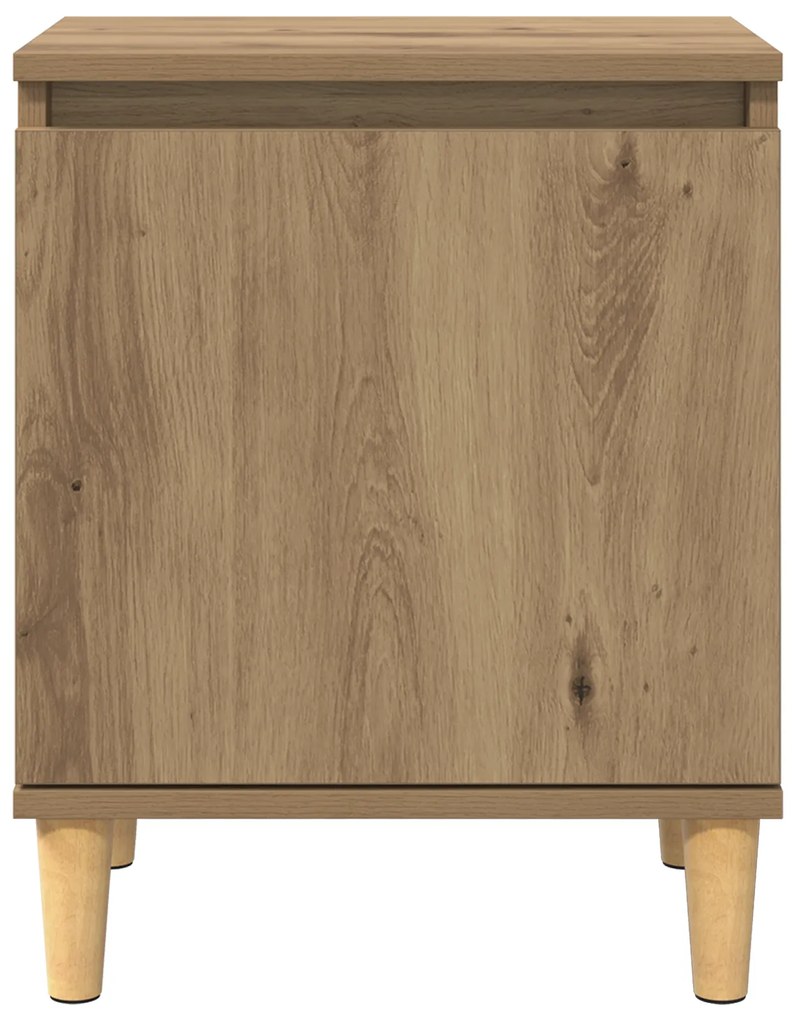 vidaXL Artisan Oak Κομοδίνο Οξιά artisan MDF 40 x 30 x 50 εκ. Κομοδίνο