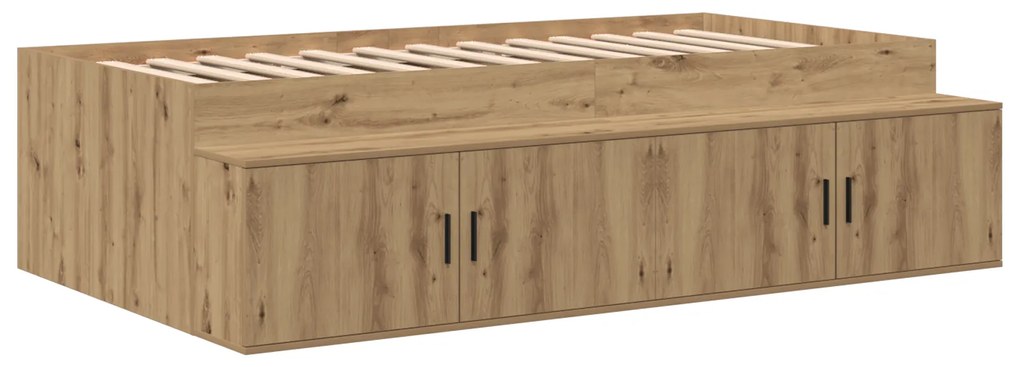 vidaXL Κρεβάτι Αποθήκευσης Ξυλείας Artisan 90x200 εκ