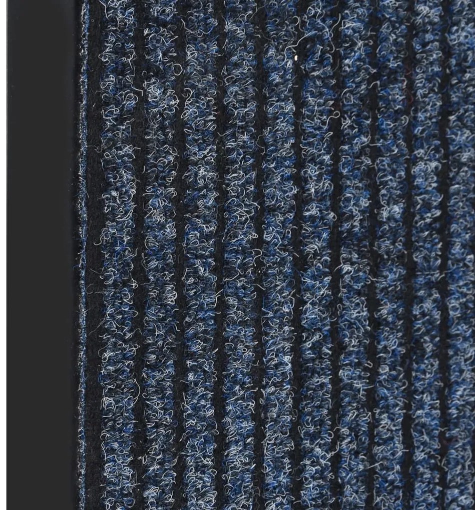 vidaXL Πατάκι Εισόδου Ριγέ Μπλε 80 x 120 εκ.