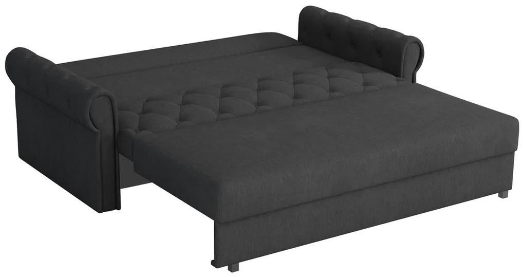Καναπές κρεβάτι Columbus 196, Αριθμός θέσεων: 3, Αποθηκευτικός χώρος, 85x188x98cm, 76 kg, Πόδια: Μέταλλο | Epipla1.gr