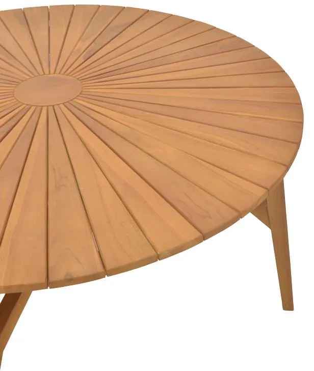 Τραπέζι Colen teak ξύλο σε φυσική απόχρωση Φ180x75εκ 180x180x75 εκ.