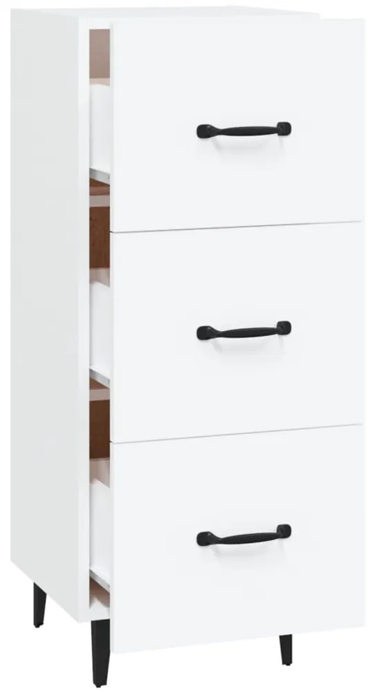 vidaXL Ντουλάπι Λευκό 34,5 x 34 x 90 εκ. από Επεξεργασμένο Ξύλο
