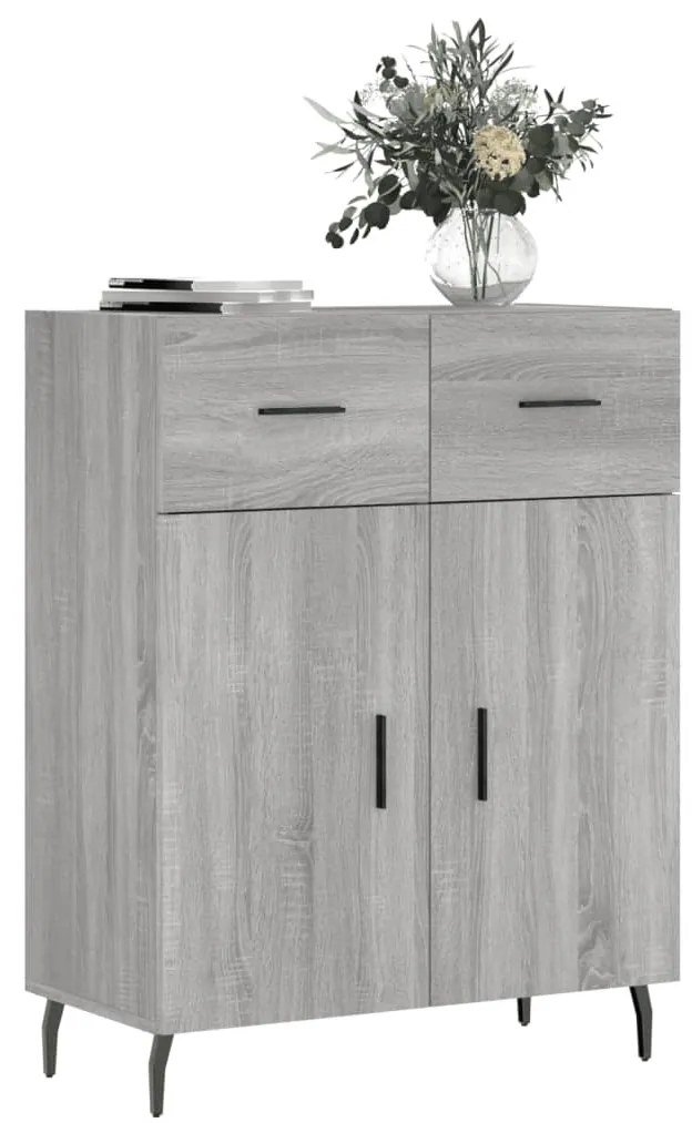 vidaXL Ντουλάπι Γκρι Sonoma 69,5 x 34 x 90 εκ. από Επεξεργασμένο Ξύλο