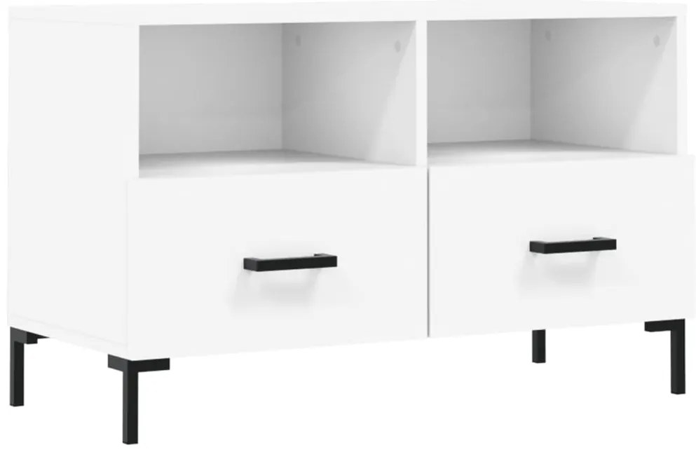 vidaXL Έπιπλο Τηλεόρασης Λευκό 80 x 36 x 50 εκ. από Επεξεργασμένο Ξύλο