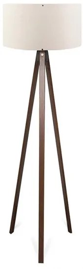Φωτιστικό δαπέδου PWL-1059 Pakoworld Ε27 καρυδί-μπεζ Φ38x140εκ-202-000001-Μπεζ 202-000001