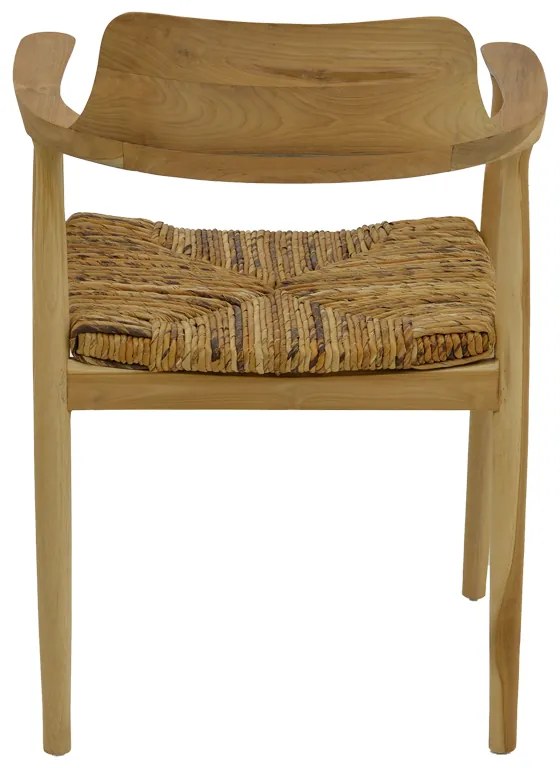 ΠΟΛΥΘΡΟΝΑ DENVERONE PAKOWORLD ΦΥΣΙΚΟ TEAK ΞΥΛΟ ΚΑΙ ΨΑΘΑ 57X54X79ΕΚ