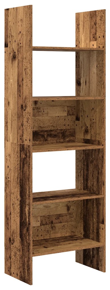 vidaXL Βιβλιοθήκη Παλαιό ξύλο 60 x 35 x 180 εκατοστά