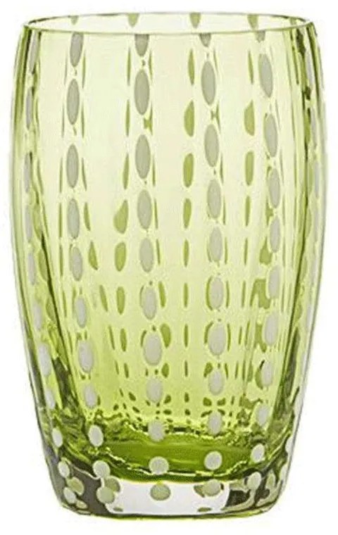 Ποτήρι Νερού Perle PR00113 320ml Lime Zafferano Glass
