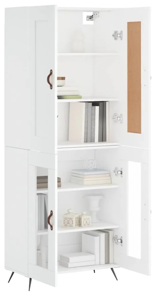 vidaXL Ντουλάπι Λευκό 69,5x34x180 εκ. από Επεξεργασμένο Ξύλο