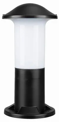 GARDENIO 203-0246 Μοντέρνο Επιδαπέδιο Φωτιστικό Κολωνάκι Κήπου Μονόφωτο 1 x E27 IP44 Μαύρο Πλαστικό Σώμα-Μ15 x Π15 Globostar 203-0246