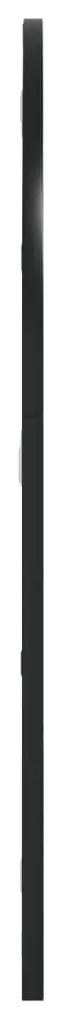 vidaXL Καθρέφτης Τοίχου Αψίδα Μαύρος 60 x 70 εκ. από Σίδερο