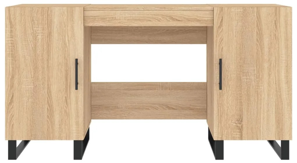 vidaXL Γραφείο Sonoma Δρυς 140 x 50 x 75 εκ. από Επεξεργασμένο Ξύλο