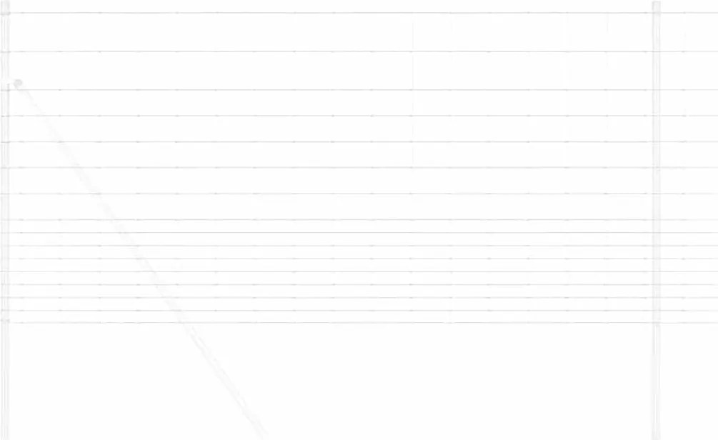 vidaXL Περίφραξη αγρού Ασημί