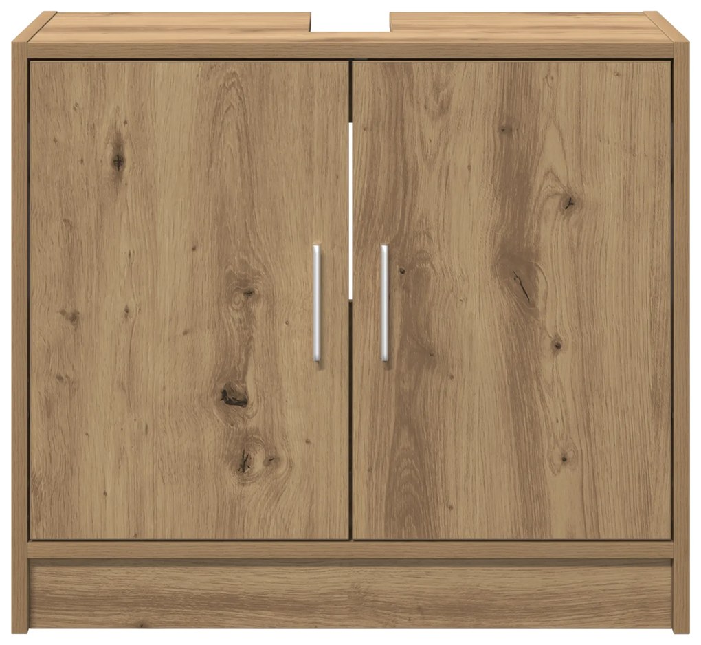 vidaXL ντουλάπι νιπτήρα  ξύλο δρυός 63x29x55 εκ. επεξεργασμένο ξύλο